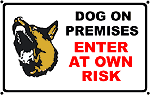 Dog Warning Sign Dog Warning Sign